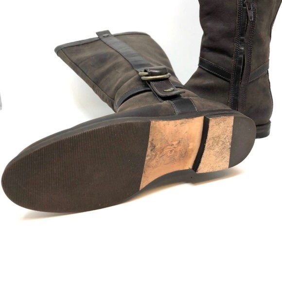 Cole Haan Brown Leather Harness Riding Boots 6 B - Picture 3 of 7